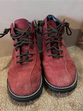 Falls Creek Red with Black Bottom Boots